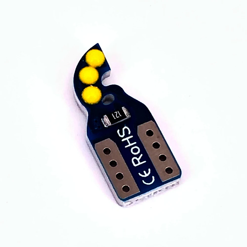 100PCS 2021 ֽ W5W Led T10 ڵ  COB 6000K ڵ ڵ ȣ   б DRL  Ÿ 12V