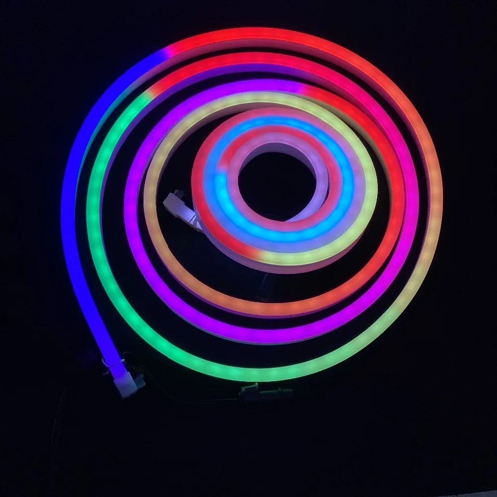 10 мм* 18mmm размер, длиной 5 м/60 пикс./м/DC12V WS2815 адресуемых пикселей rgb неоновые полосы светильник; IP65; 0,2 м xconnectбыл косички