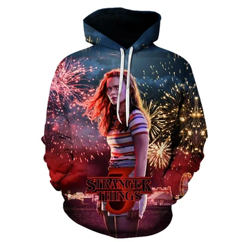 

New Stranger Things Printed 3D Hoodies Men Autumn Long Sleeve Sweatshirt For Male TV Series Streetwear Man Pullover Drop Ship