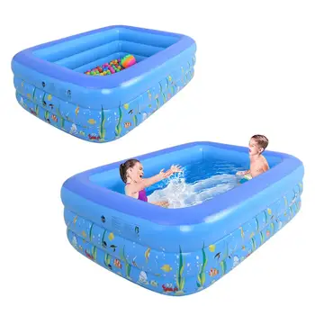 

1.3 M Inflatable Baby Swimming Pool Three Floors Ring Children's Swimming Pool Inflatable Pool Baby Bath Pool Ocean Ball Pool Bo