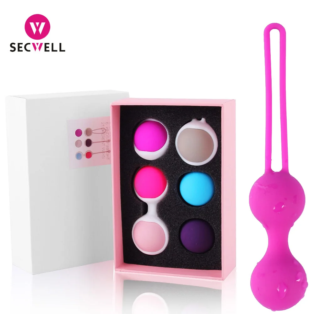 Secwell игрушки для секса силиконовые Kegel усадка вагинальный шар ануса или