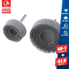 Emery – roue à disque avec fixation pour le polissage du caoutchouc, brosse à poils abrasifs, pour l'élimination des bavures, de la rouille et des rayures, polissage métallique