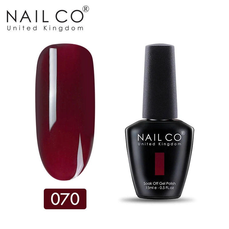 NAILCO красный Гель-лак серии Soak Off esmaltes permanentes de uv y led эмалированный Гель-лак 15 мл УФ-гель лак для ногтей - Цвет: 11070