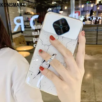 

KONSMART Makeup Mirror Case For VIVO V17 Russian Back Cover VIVO S1 Pro 6.38" Funda With Figer Ring Holder Phone Case VIVO V17