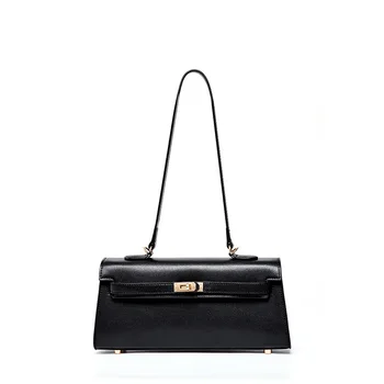 

2020 new niche design one shoulder portable leather handbag