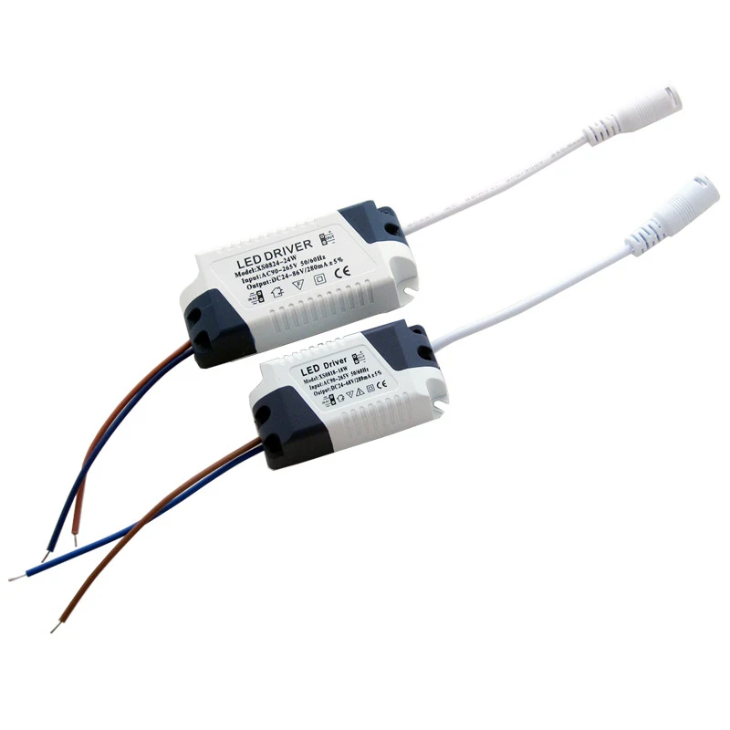 Светодиодный трансформатор DC12V DC24V 3 W-24 W AC90-265V постоянного тока 240mA 270mA светодиодный драйвер Пластиковый корпус для лампы