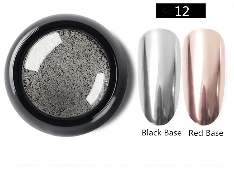 Nail Art Glitter dipping powder Chrome Mirror Glitter Pigment Powder For Nails Decorations DIY Manicure 0.5g
