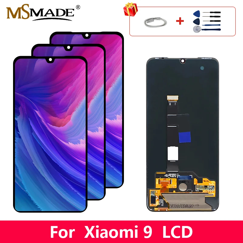 

6.39" Original Super AMOLED For Xiaomi Mi 9 LCD Display Sreen Touch Digitizer Replacement Assembly Parts With Frame 1080*2340