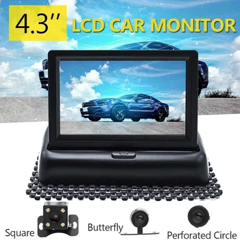 

4.3'' TFT LCD Car Monitor Foldable Monitor Display Reverse Camera Parking System Car Rear View Backup Camera Monitor PAL/ NSTC
