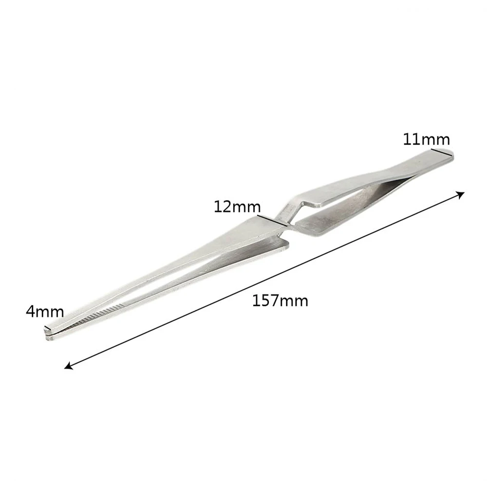 Tweezer Tool NICEYARD Non-slip Tweezers Stainless Steel Cross Lock Reverse Action Tweezer Save Effort Maintenance Tools