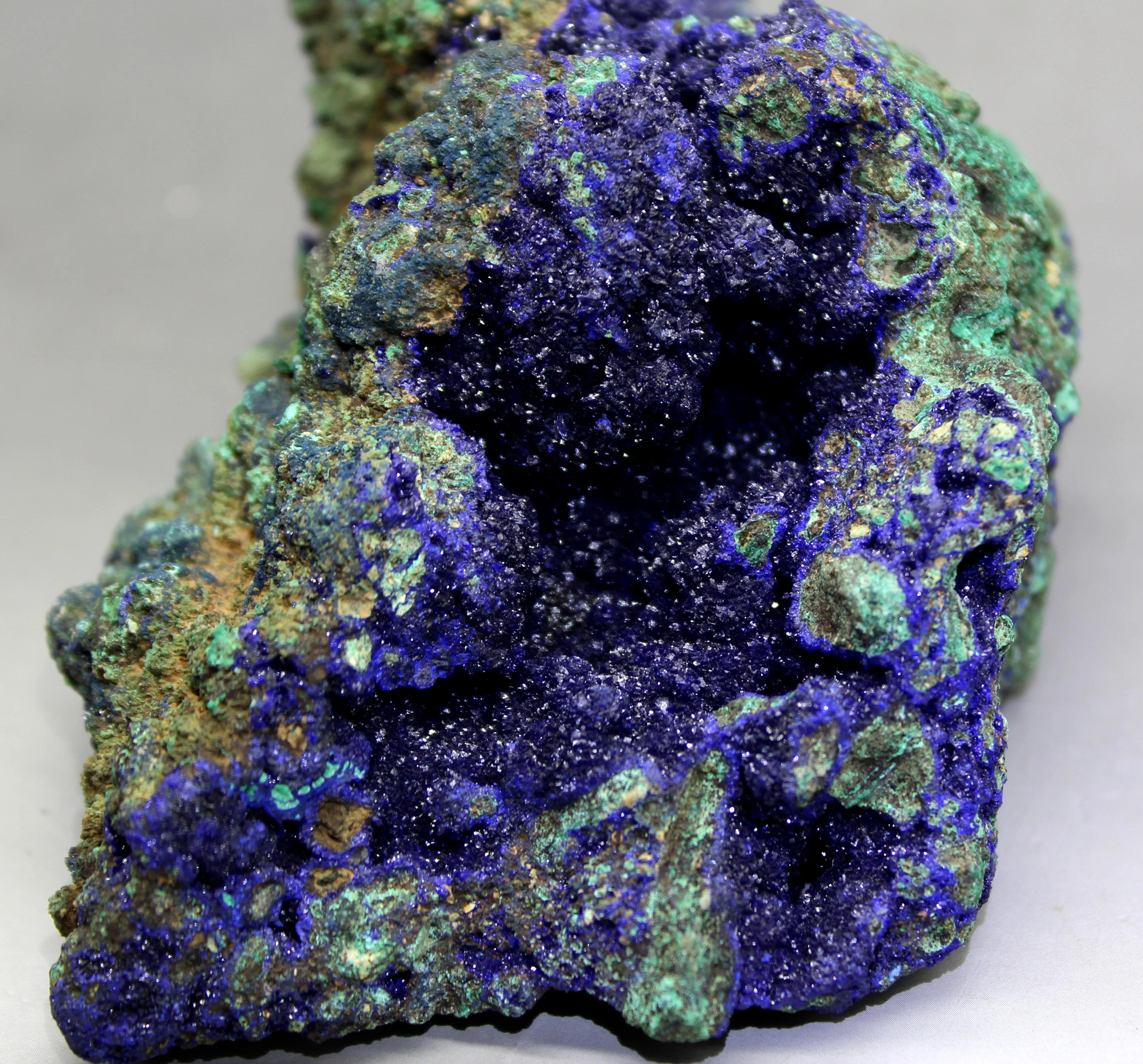 406g Natural shiny Azurite / malachite symbiotic mineral stone and crystal healing crystals from China | Дом и сад