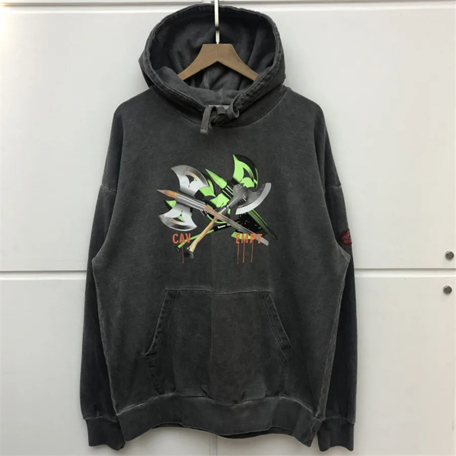 C. E CAV EMPT Толстовка Зимняя для мужчин и женщин сильные вещи Вышивка Лучшее Качество уличная одежда с эффектом потертости старый Cav Empt толстовки