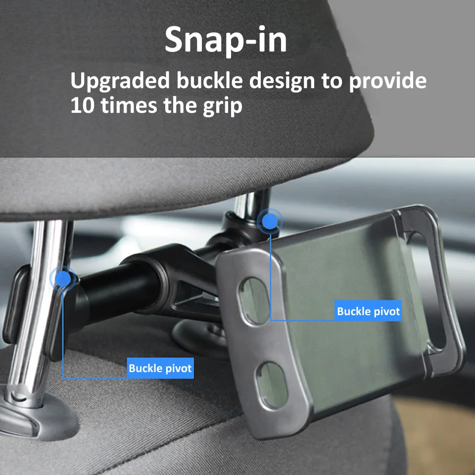 Universal 4-11 inch Onboard Tablet Car Holder for iPad Air 1 Air 2 Pro 9.7 Back Seat Supporter Stand Tablet Accessories in Cars foldable tablet holder