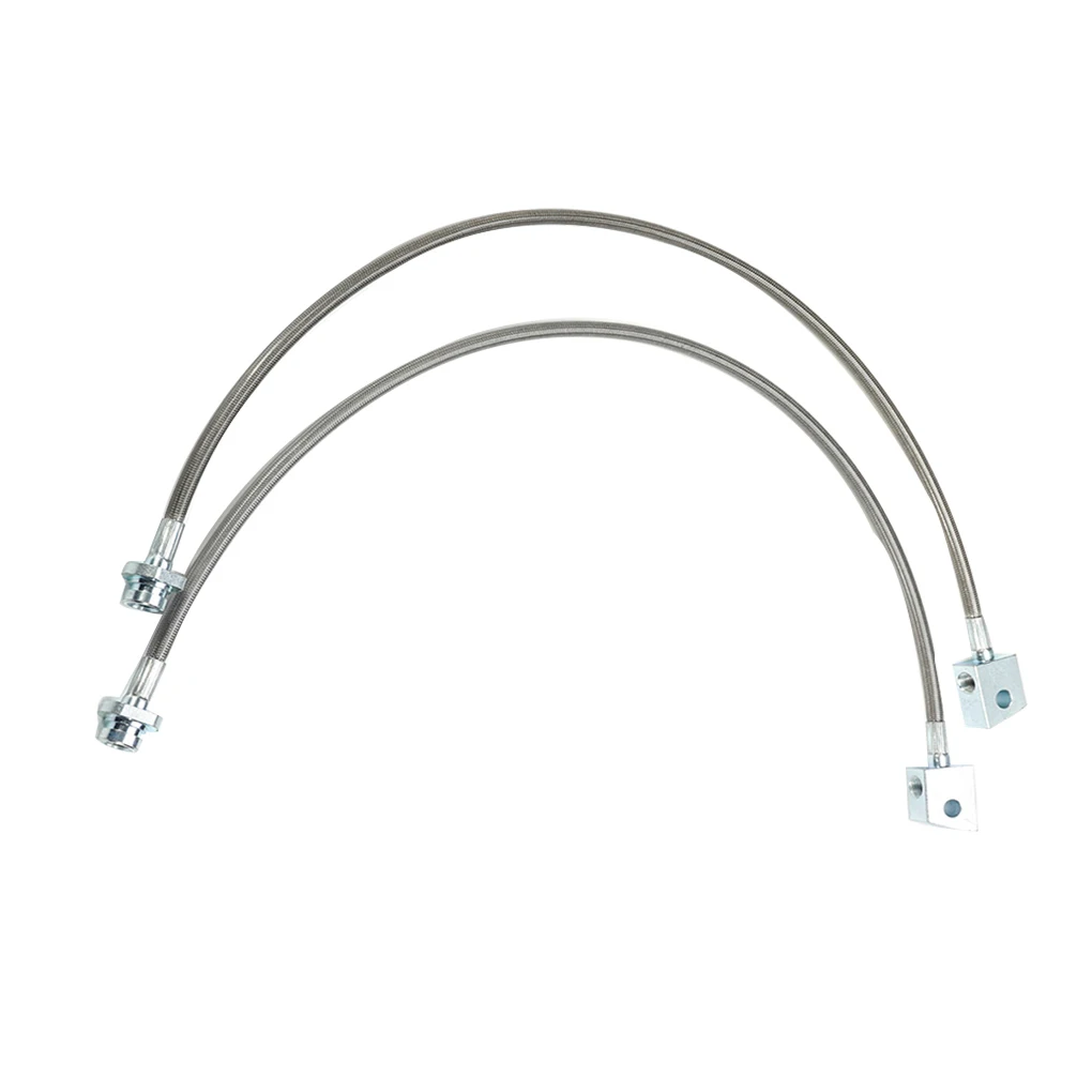 

2PCS/Set Replacement for Nissan Patrol GQ Y60 GU Y61 Extended Braided Brake Hose Lines Car Part