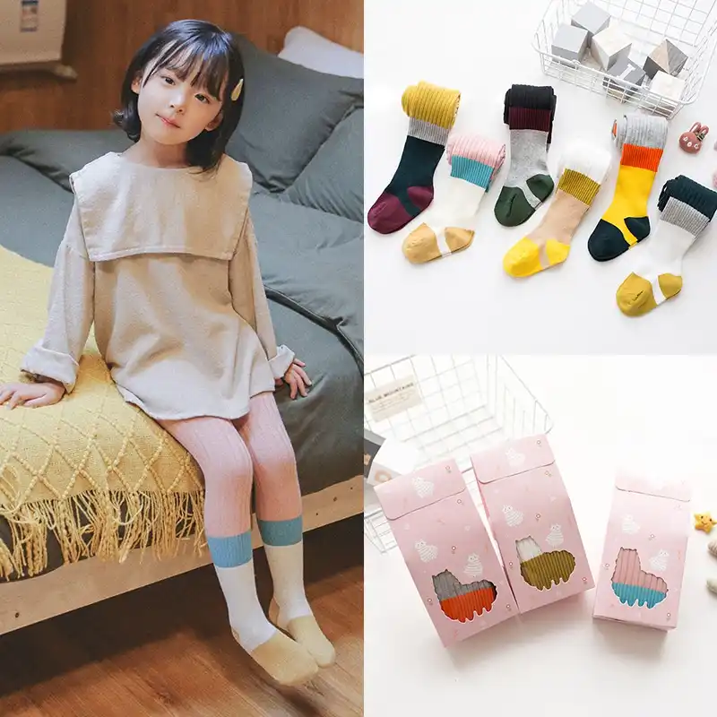 1 pair 2-7t autumn toddler baby girls soft pa