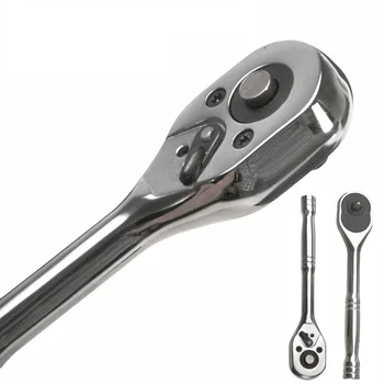 

Ratchet Wrench 1/4"Mini Ratchet Wrench Batch Head Handle - Small Fly Socket Wrench Screwdriver 24 Teeth Auto Quick Release