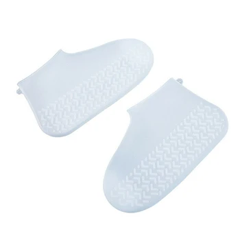 

1 Pair Silicone Waterproof Shoe Covers Reusable Shoe Cover Non Slip Unisex Wear-Resistant Overshoes Accessories