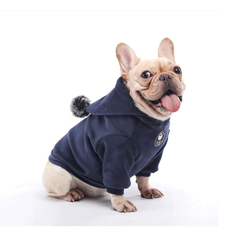 

Pug Dog Clothes Autumn and Winter Clothes Super Soft Sweater Thick Warm Sweater Corgi Schnauzer Fleece Ubranko Dla Psa 2020 New