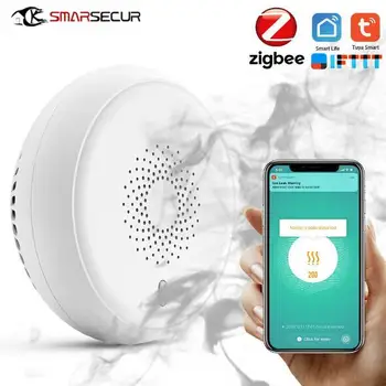 

Wireless WIFI Smoke Detector Sensor Fire Alarm Home Security System Firefighters for Tuya Smoke Alarm Fire Protection