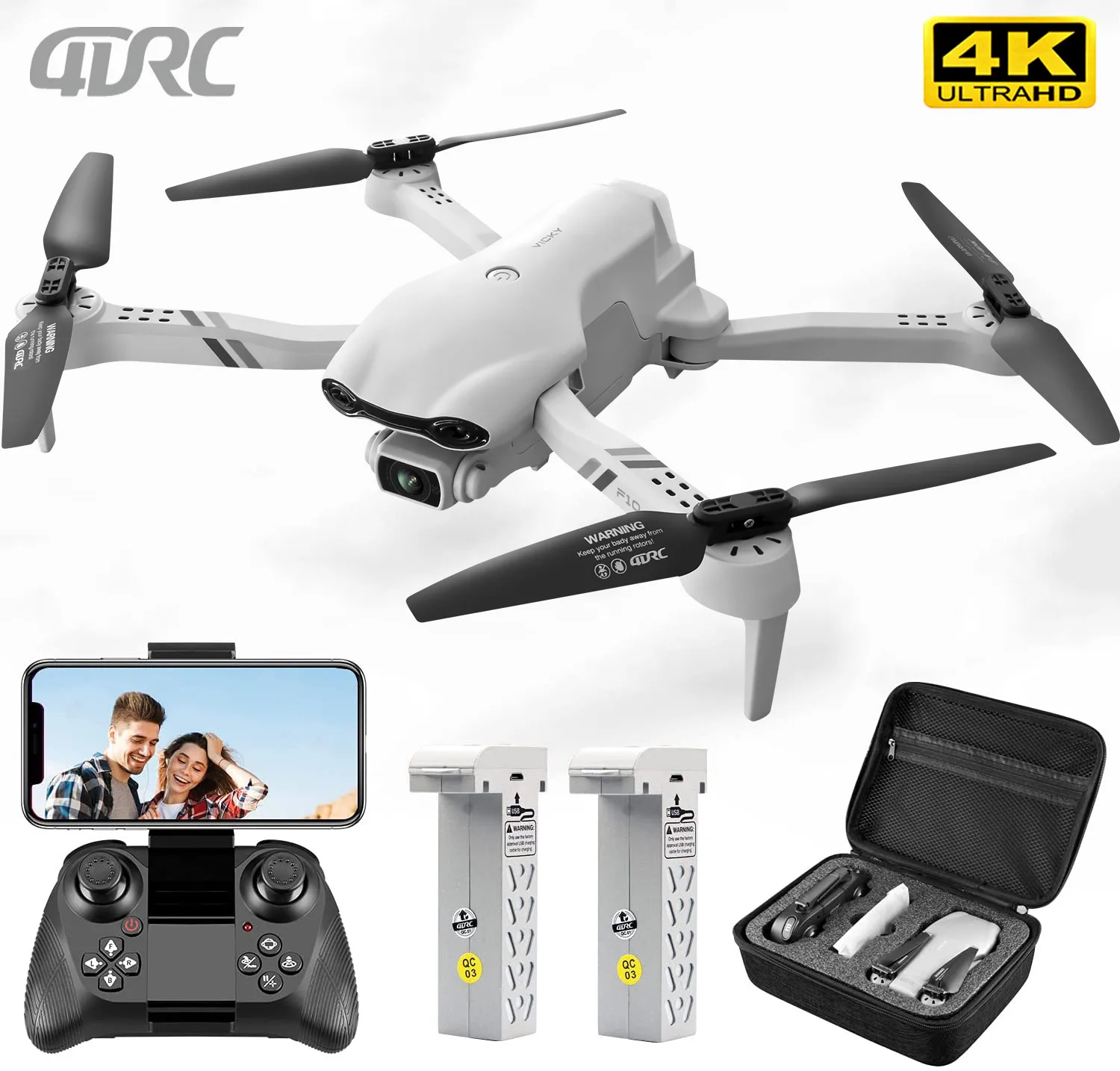 Дрон 4K F10 с двойной камерой GPS Wi-Fi FPV | Игрушки и хобби