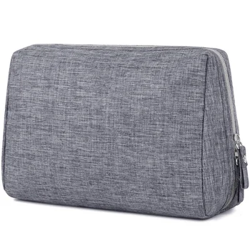 

Gray Small Makeup Bag for Purse Travel Makeup Pouch Mini Cosmetic Bag for Women Girls