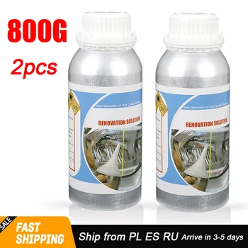 

2020 New 2pcs*800g Weight Motorcycle Lenses Repair And Car Headlight Polishing Restoration Liquid