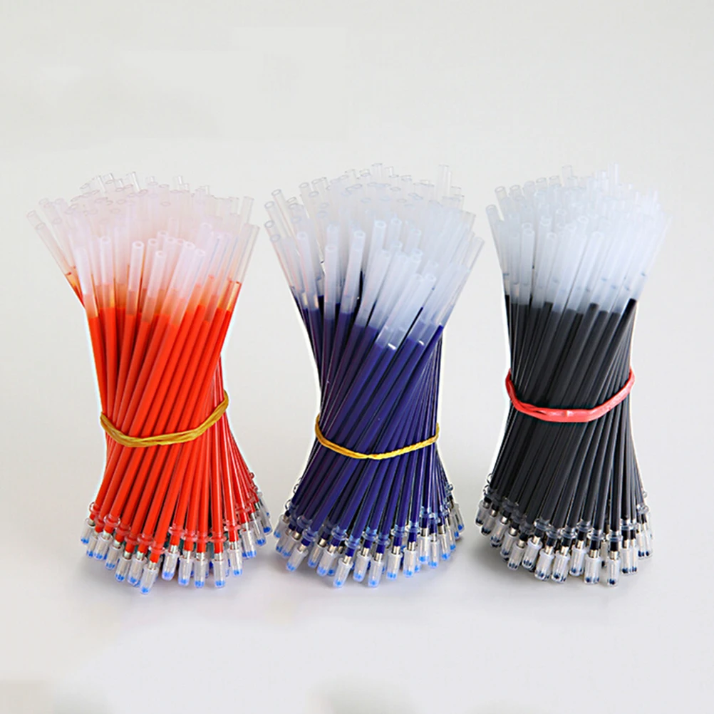 20Pcs/Lot Neutral Ink Gel Pen Refill Neutral Pen Good Quality Refill Black Blue Red 0.5mm Bullet Needle Refill Office And School