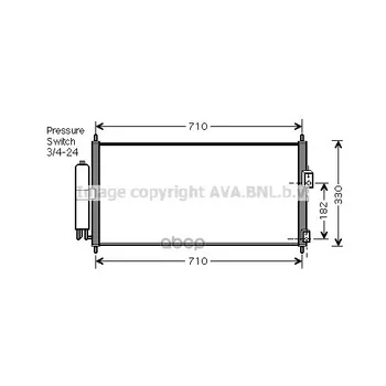 

Radiator conditioner with dryer Nissan Almera II Primera Ava art. dn5270d