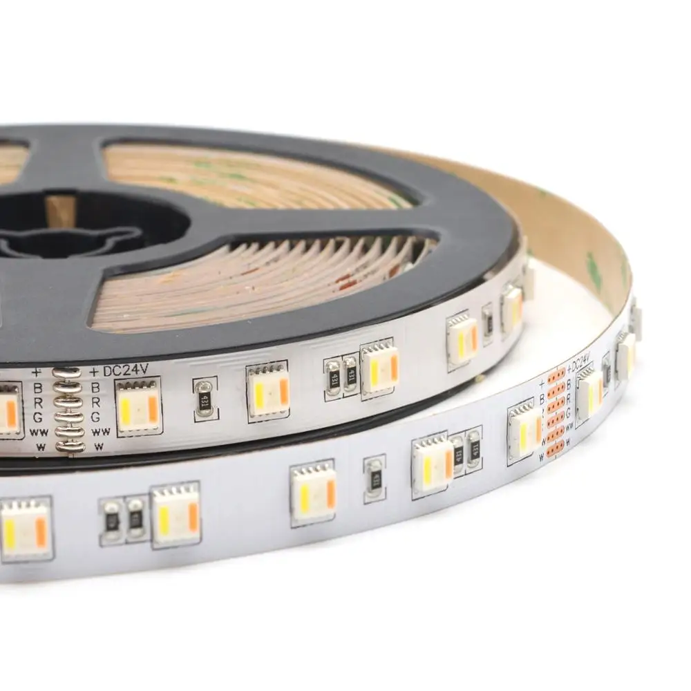5050 RGB + CCT гибкая светодиодная лента 60led/m CW WW RGBWW DC24V высокое качество rgbww