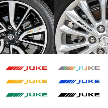 

4pcs Car Logo 3D Wheel Sticker Auto Emblem Badge Decal For NISSAN JUKE SENTRA QASHQAI X-TRAIL Car Styling Accessories