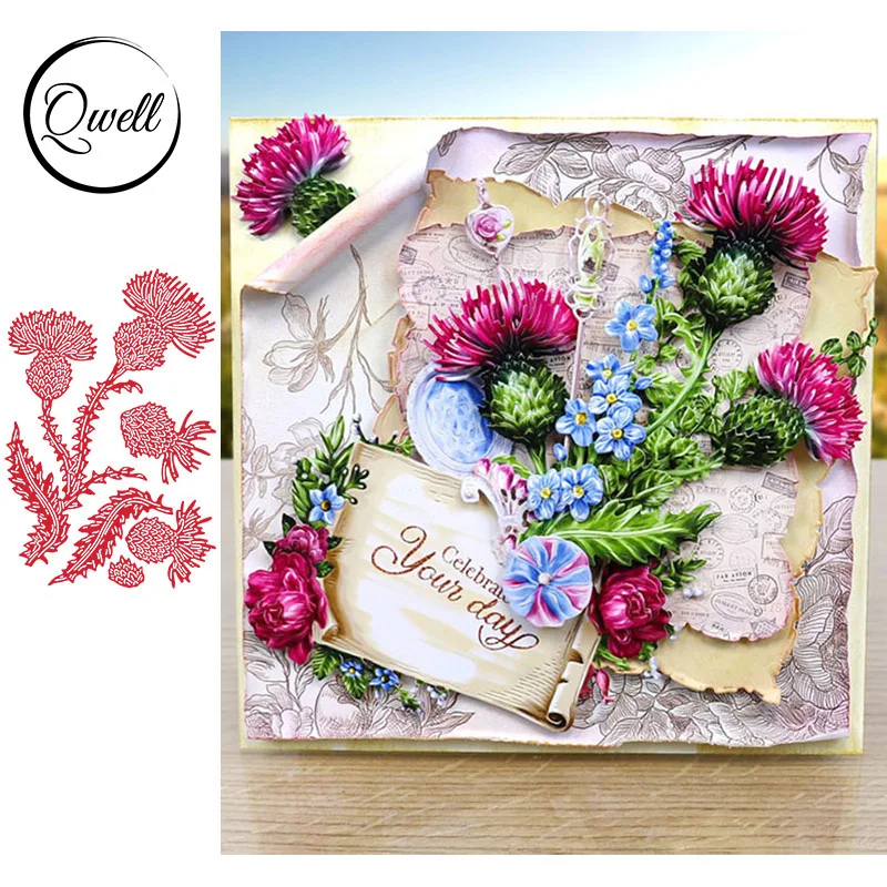 

QWELL Flower Metal Cutting Dies for Scrapbooking and Card Making Paper Embossing Craft New 2019 die cuts