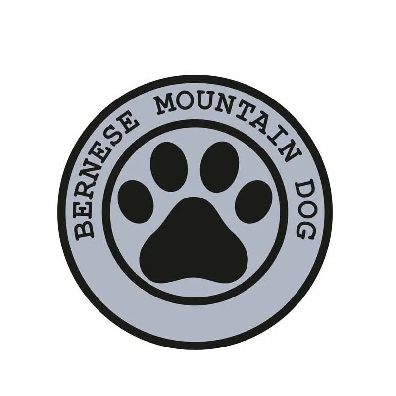 

Hot Personality Car Sticker BERNESE MOUNTAIN DOG Paw Round Decal Vinyl Motorcycle Sticker Cover Scratches Waterproof PVC