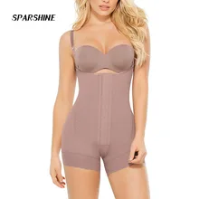 Moldeador de cuerpo posparto para mujer, ropa moldeadora de vientre y pecho abierto, con gancho para liposucción