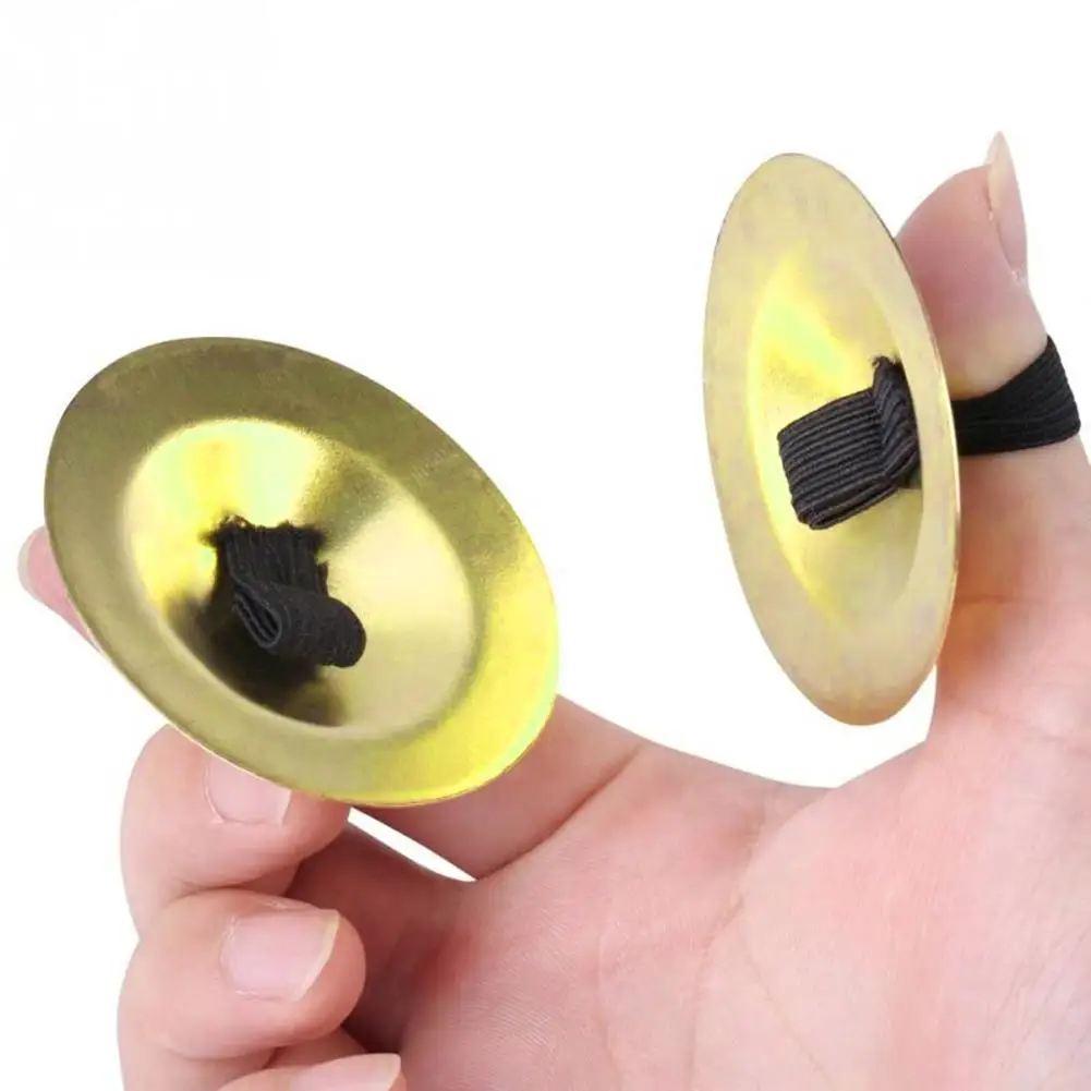 Durable Belly Dance Finger Cymbal Brass Musical Instrument Dancing Music Equipment Accessories Attachment