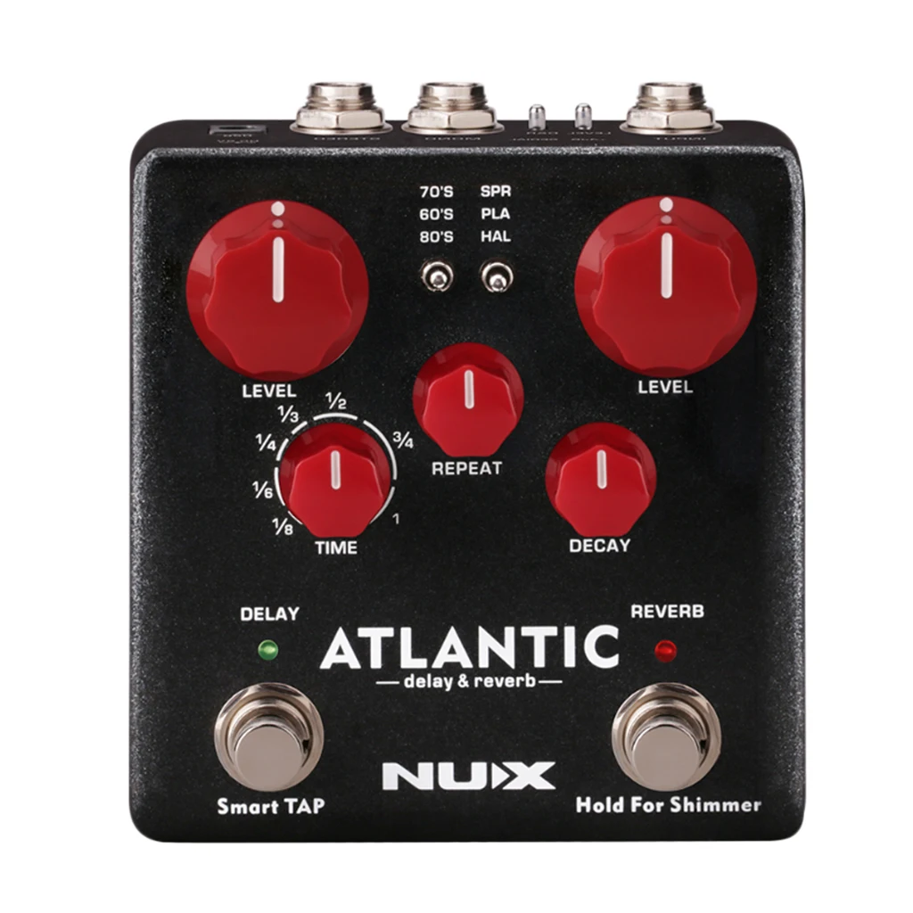 NUX ATLANTIC Delay And Reverberation педаль эффектов для гитары двойная педаль