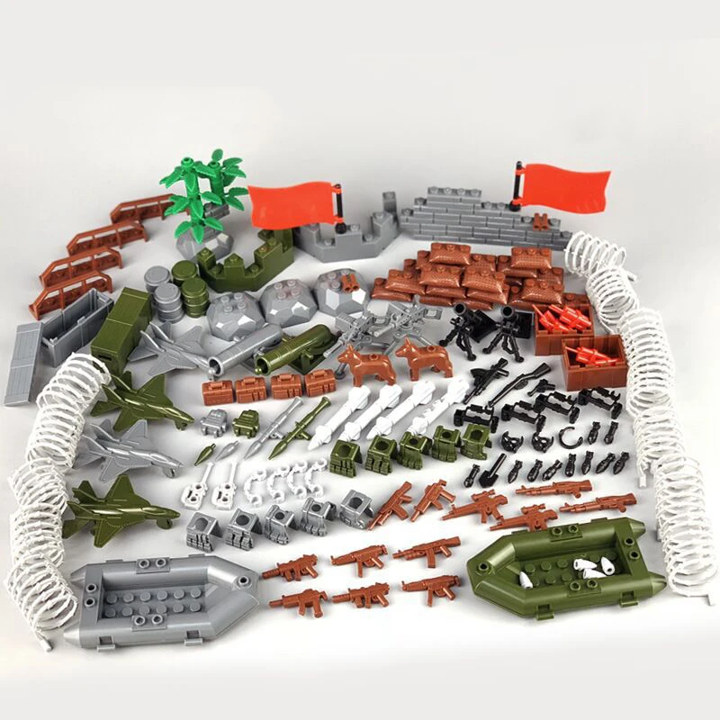 

Small Particles Building Block Toy Military Confrontation Accessories Weapon Model Assembled Building Block Bricks Toys for Kids
