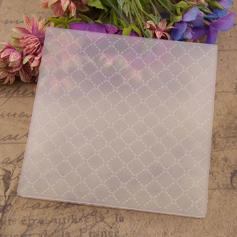 

1Pcs Transparent 15*15CM Photo Album Decor Plastic DIY Scrapbooking Making Paper Card Embossing Folders Template