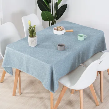 

Tablecloths Fabric Cotton Linen Hipster Online Celebrity INS-style Scandinavian Minimalist Solid Color Rectangular