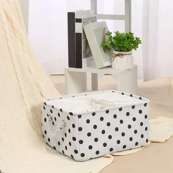 

Fabric Decorative Basket Laundry Basket for Toy Storage Rack Towel Storage Storage Basket with Rope Handle