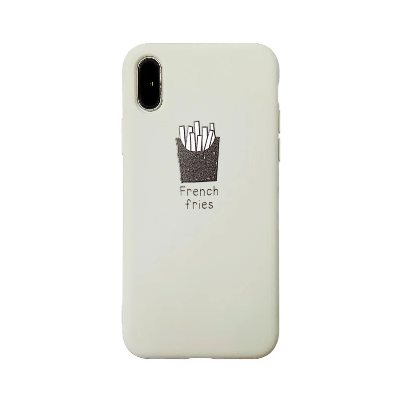 Простой ледяной кофе фри партнер милый чехол для телефона для coque iPhone 7, 8, 6 S, 7 Plus, 11 Pro, XS MAX чехол силиконовый чехол для iPhone X, XR