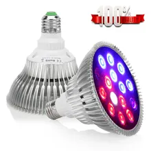 Светодиодный светильник для выращивания растений, полный спектр, комнатный растительный светильник s, фитолампа, светодиодный светильник для растений, цветов, тент для выращивания, гидропоника E27