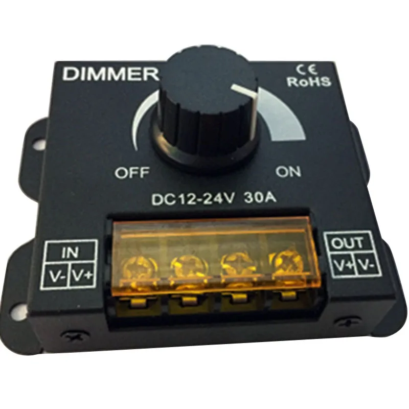 Одноцветная Светодиодная лента DC12V-24V 8A 30 А 96 Вт 360 с регулятором яркости лампа