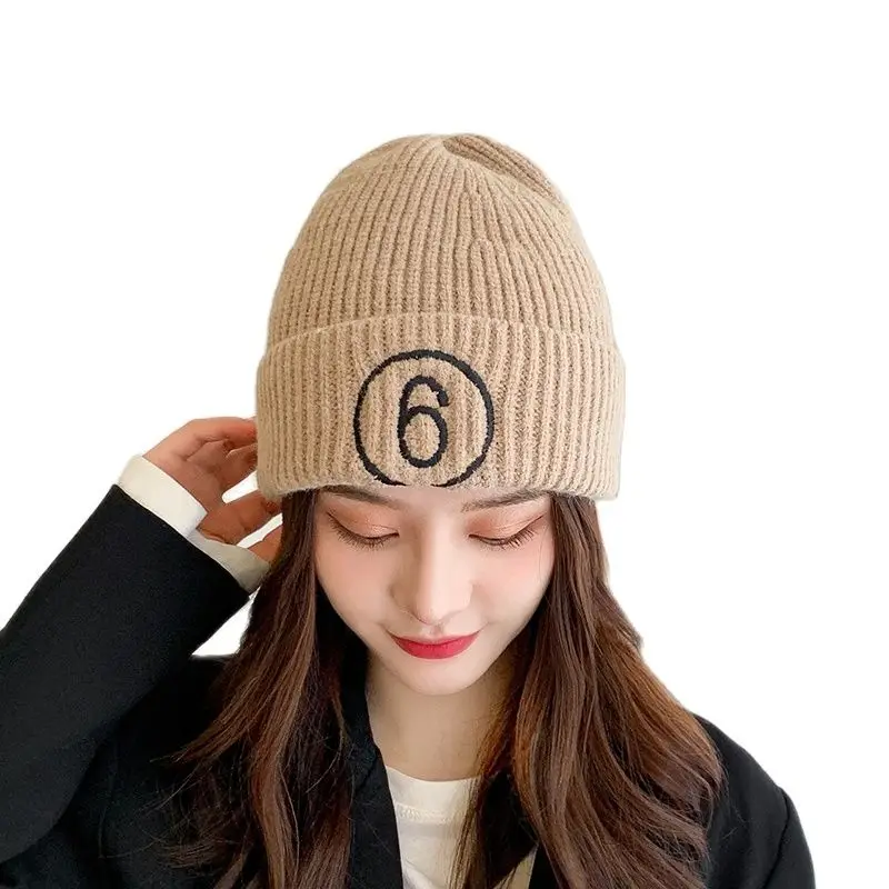 New Style Knitted Big Stretch Hat Autumn And Winter Ladies Candy Color Warmth European American Fashion | Аксессуары для одежды
