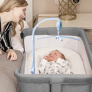 

DIY Infant Crib Mobile Bed Bell Holder Arm Bracket with Wind-up Music Box for Baby Bed Baby Infant Hanging Rattle Bell Accessory