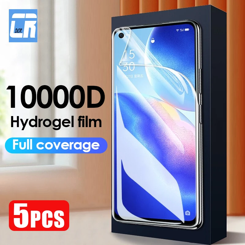 

1-5pcs Screen Protector Hydrogel Film For OPPO Reno 6 3 2 5 Find X2 Lite X3 Neo X5 Pro A53 A52 A72 Protective Film No Glass