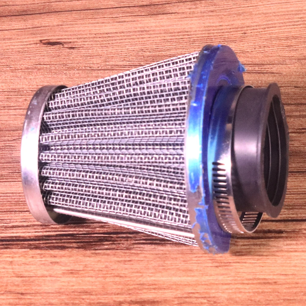 1Pc New Stainless Steel  Mushroom Head Filter Motorcycle Chopper ATV Scooter Cone Air Cleaner Intake Filter 38 48 52mm (9)
