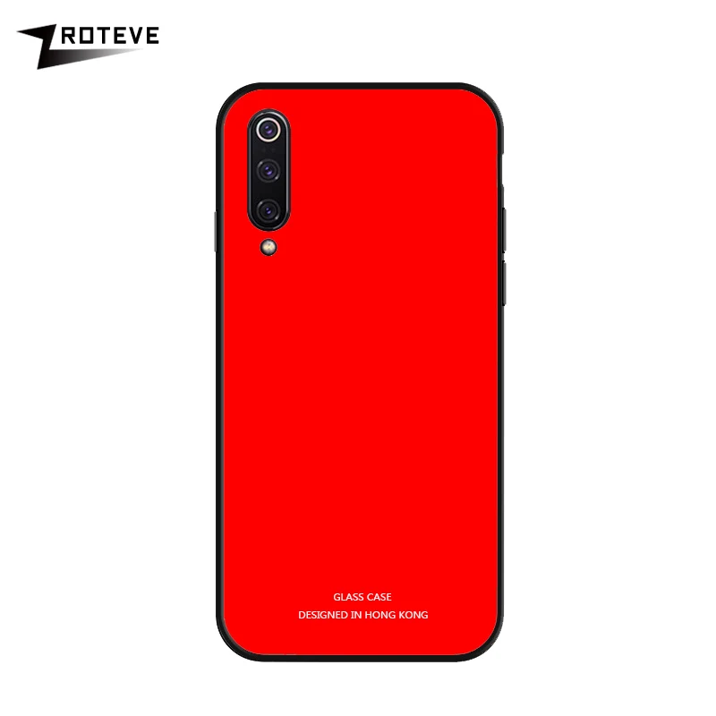 Solid Red IQOO Pro Чехол Zroteve Роскошная силиконовая рамка стекло Coque для OPPO IQOO NEO 855 845 чехол Обесцвечивающий закаленное стекло задняя крышка IQOO - Цвет: Solid Red