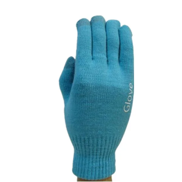 VISNXGI новые модные перчатки вязаные горячие перчатки для вождения эластичная перчатка подарок для мужчин и женщин теплые зимние перчатки высшего качества - Цвет: S1536 Light Blue