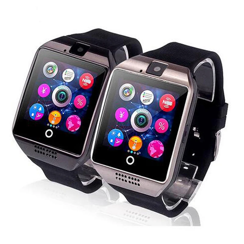 

Q18 Bluetooth Smart Watch Sleep Monitor Pedometer Camera SMS SIM TF Card bluetooth Smart Watch For IOS Android Phone Smartwatch