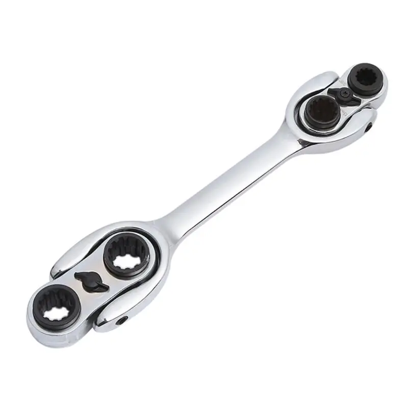 

Multifunction Hi-Spec Metric Offset Torque Wrench Universal Ratchet Wrench Double End Ring Spanner High Hardness Metal